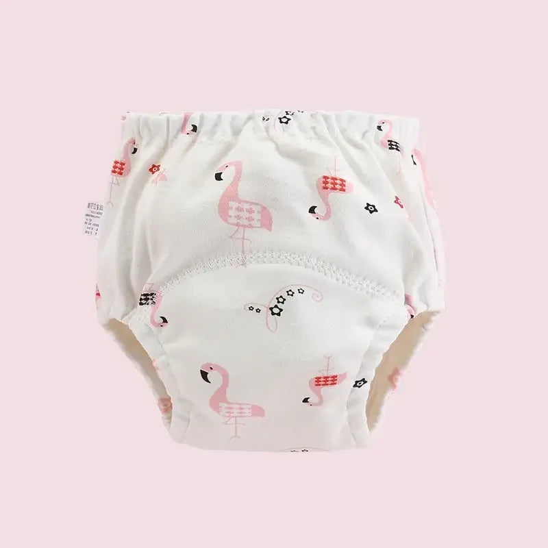 5PC Waterproof Reusable Cotton Baby Training Pants Infant Shorts Underwear Cloth Baby Diaper Nappies Panties Nappy Changing