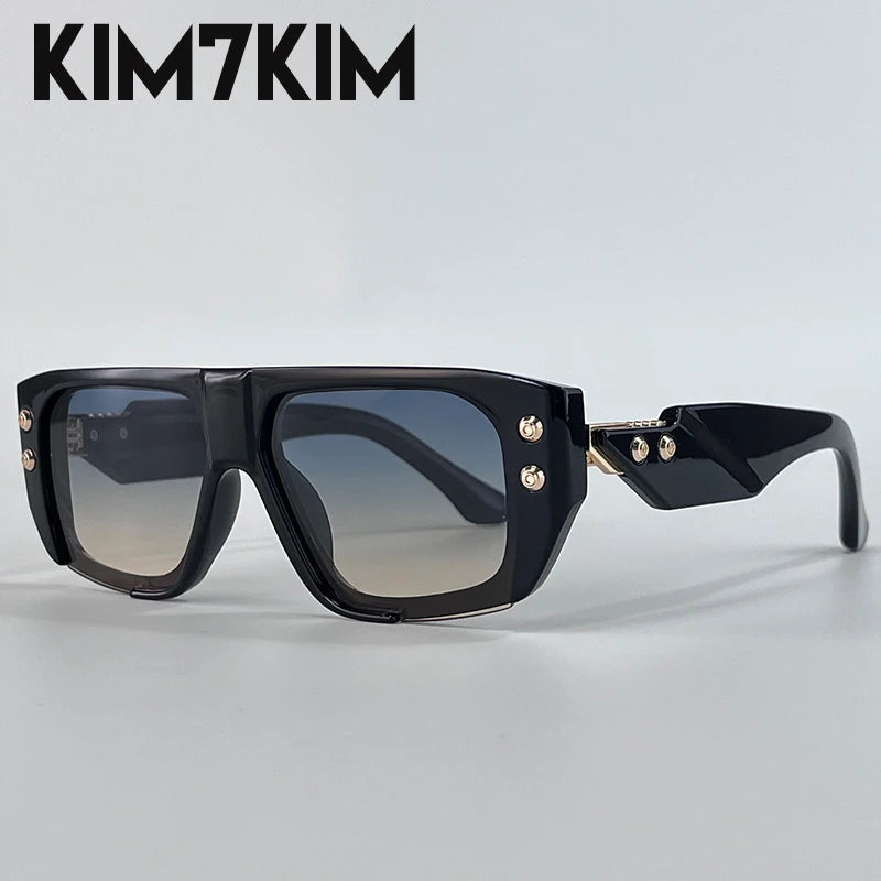 Steampunk Square Polarized Sunglasses Men Big 2025 Luxury Brand Punk UV400 Driving Sun Glasses Fashion Eyewear For Male Shades