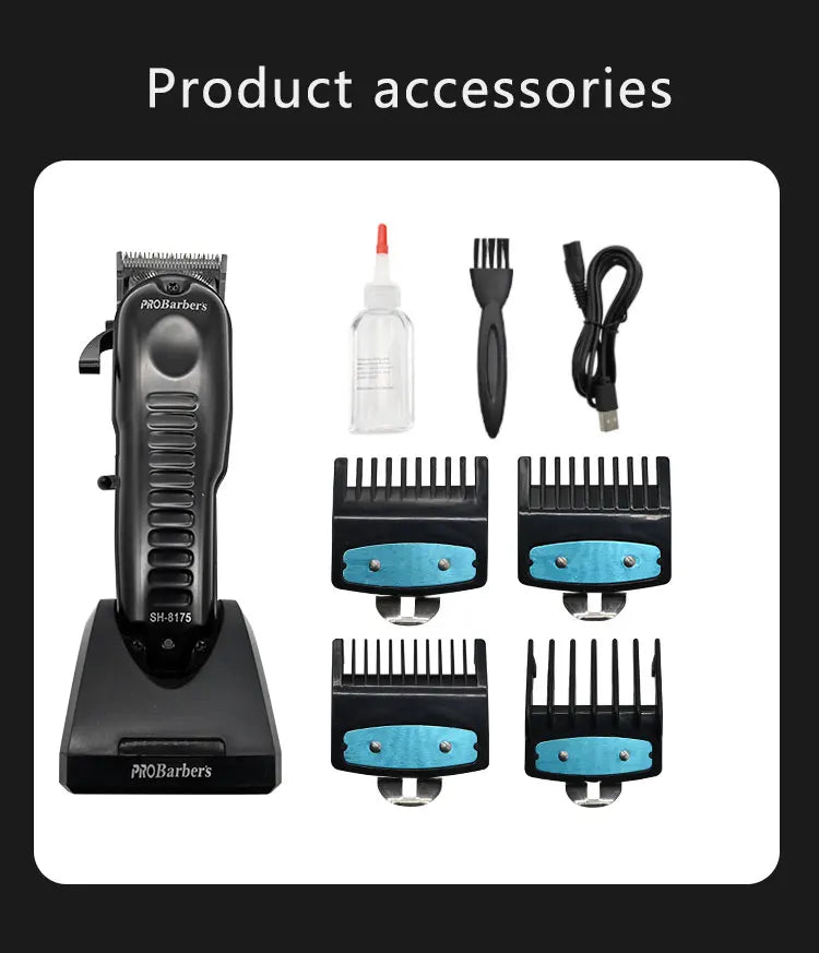 Professional Barber Clippers Electric Cutter Hair Cutting Clipper for Haircut Beard Shaver Barbershop OEM/OEM Mens Shaver Gifts