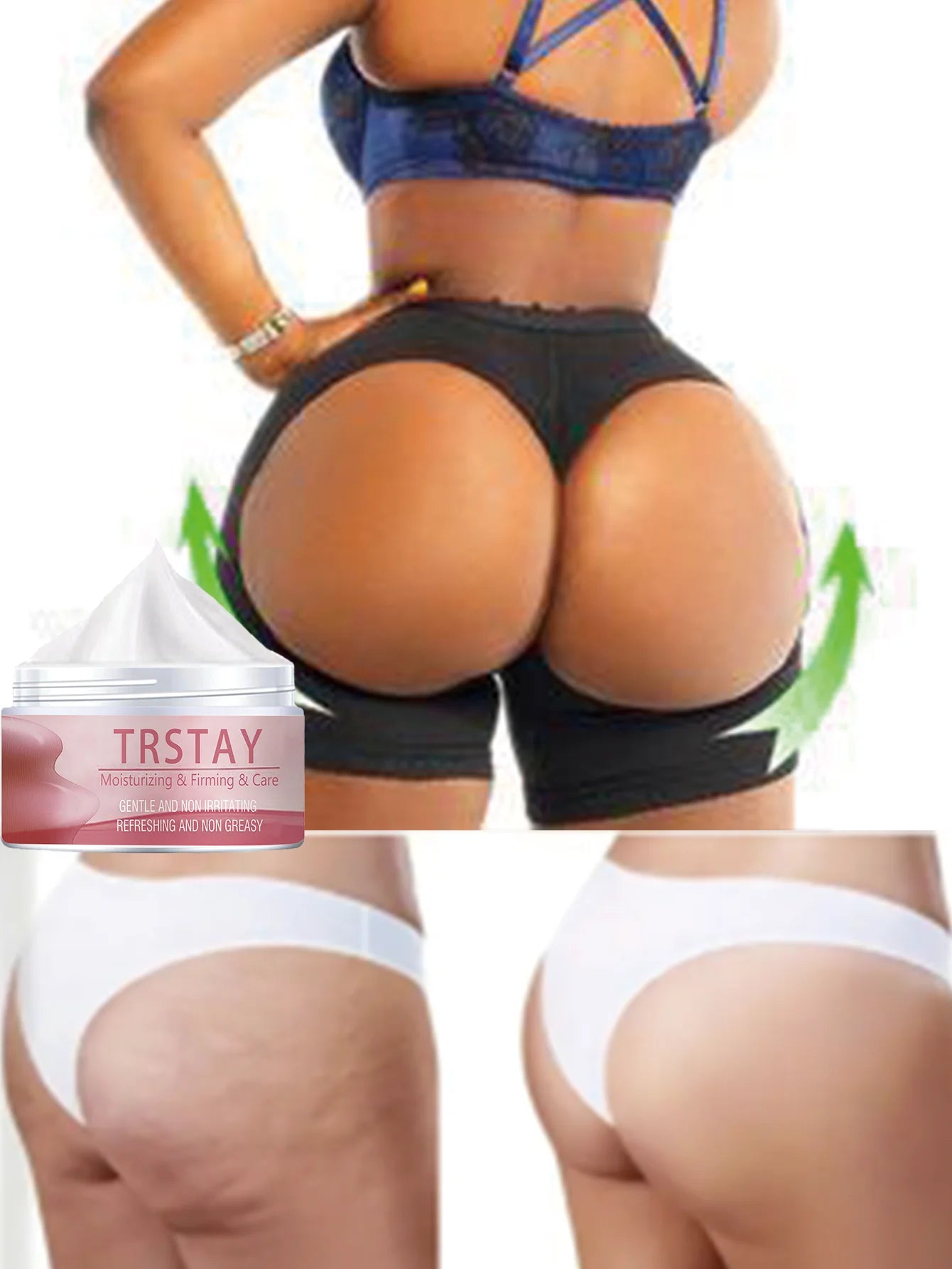 Body cream moisturizes, tightens and cares gently without irritation, refreshing and greasy, suitable for daily use