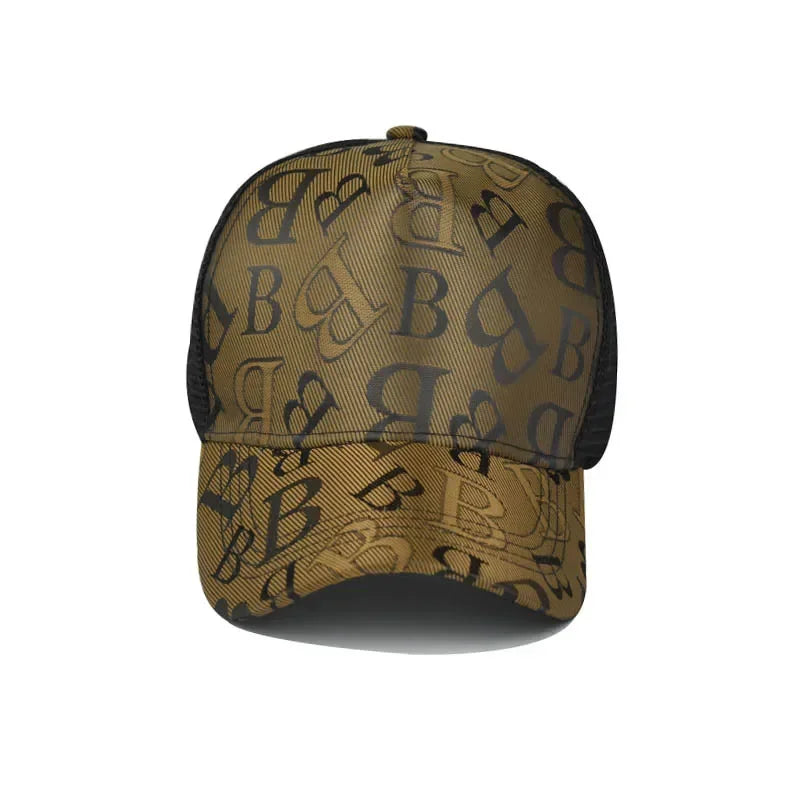 Fashion Designer Mesh Breathable Ponytail Rebound Hat Outdoor Casual Sun Protection Shade Cap Branded Baseball Cap