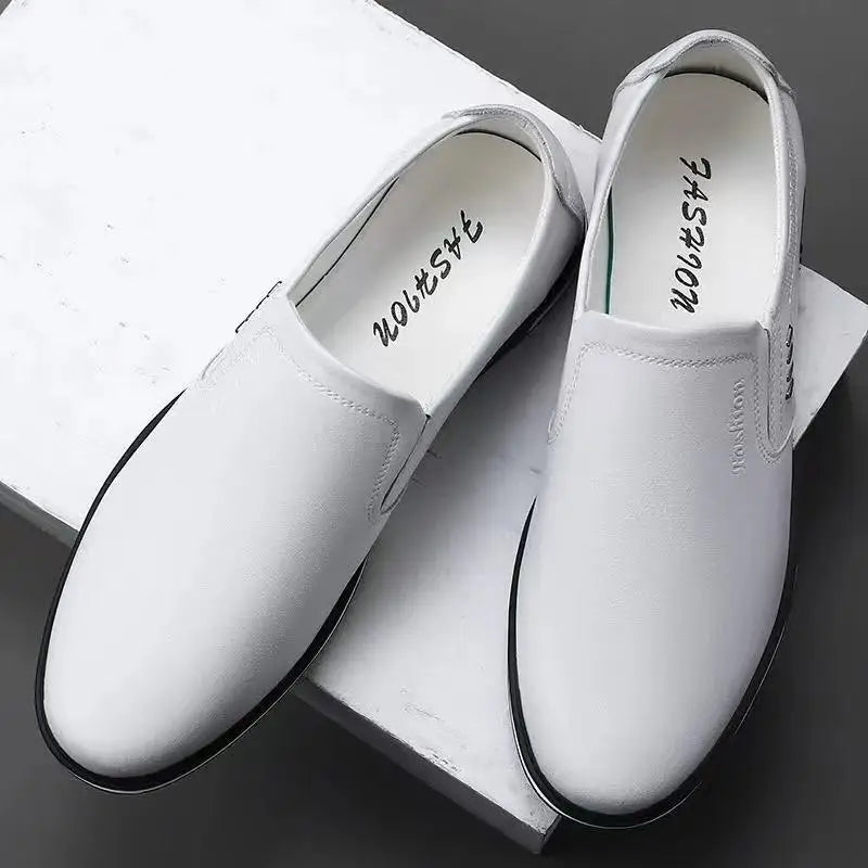 Leather Casual Shoes Man Black Loafers Shoes Men Luxury Designer Slip on Shoes for Men 2022 Zapatos De Hombre Chaussure De Homme