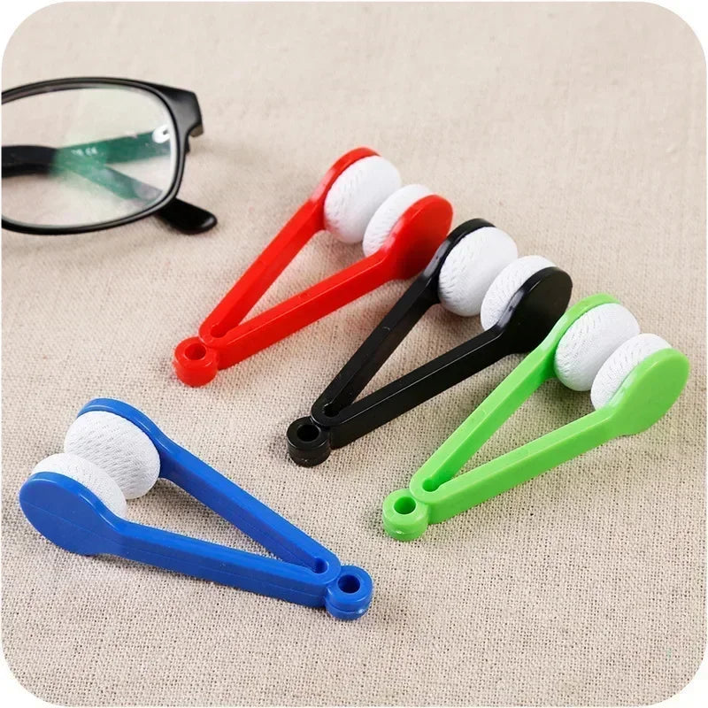Portable Multifunctional Glasses Cleaning and Wiping Tool of Microfiber Cleaning Brush for Sunglasses Glasses Microfiber Cloth