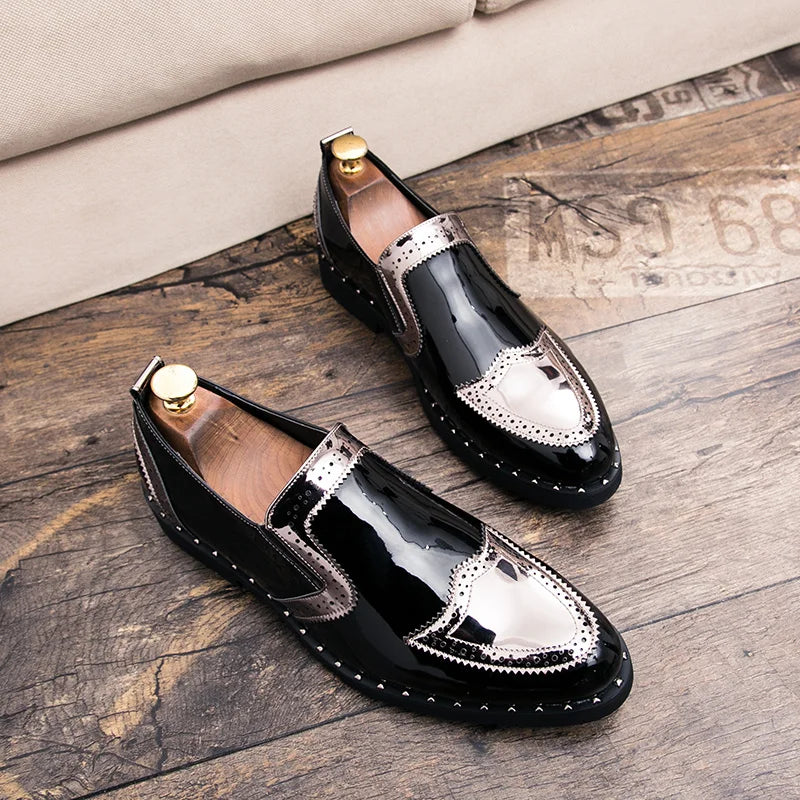 Size 38-48 Classic Men Loafers Men Casual Comfortable Fashionable Small Leather Shoes European American Elegant Brand Shoes