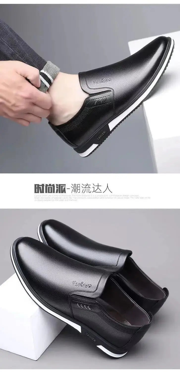 Leather Casual Shoes Man Black Loafers Shoes Men Luxury Designer Slip on Shoes for Men 2022 Zapatos De Hombre Chaussure De Homme