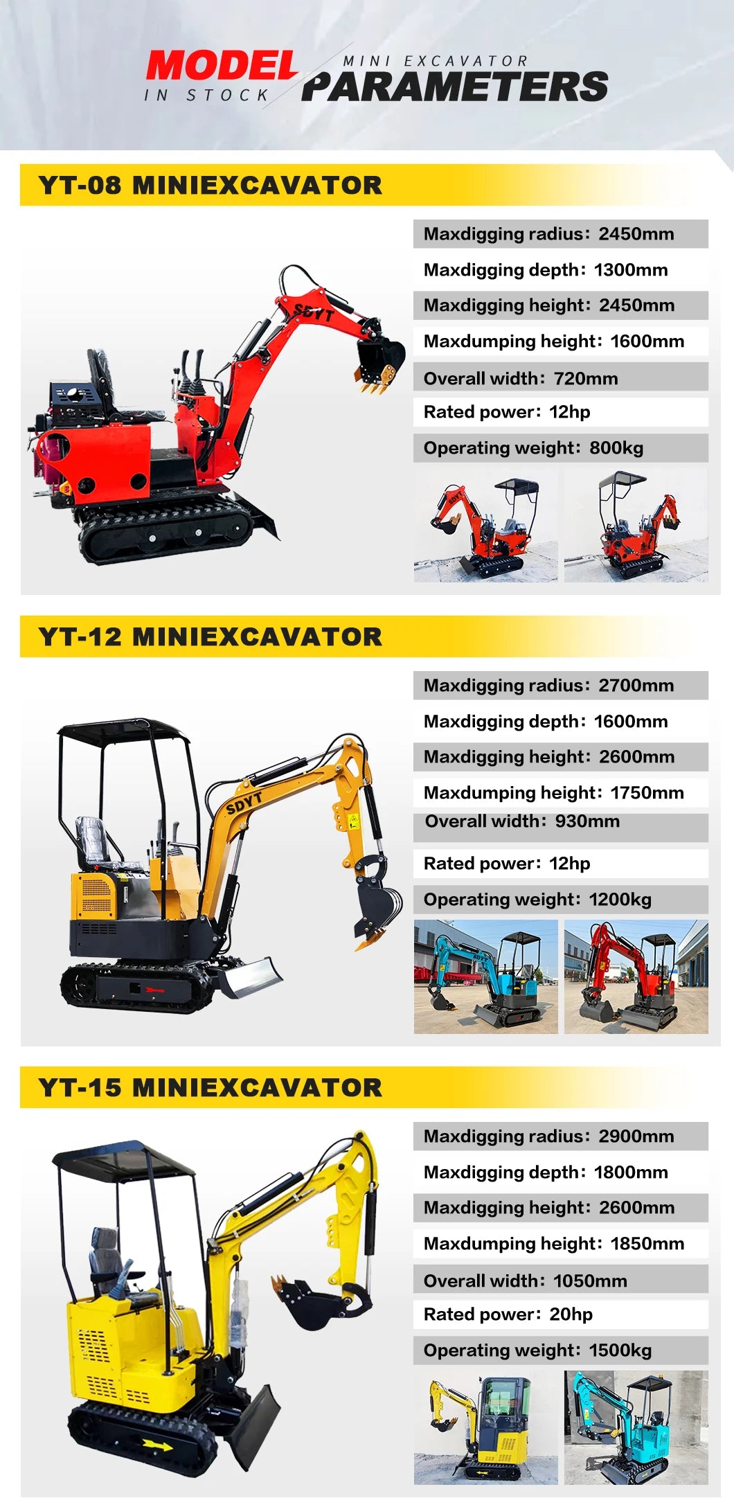 Quick Delivery Of 2.0 Tons Of Small Excavators Suitable For Various Scenarios High Quality Customized Crawler Excavators