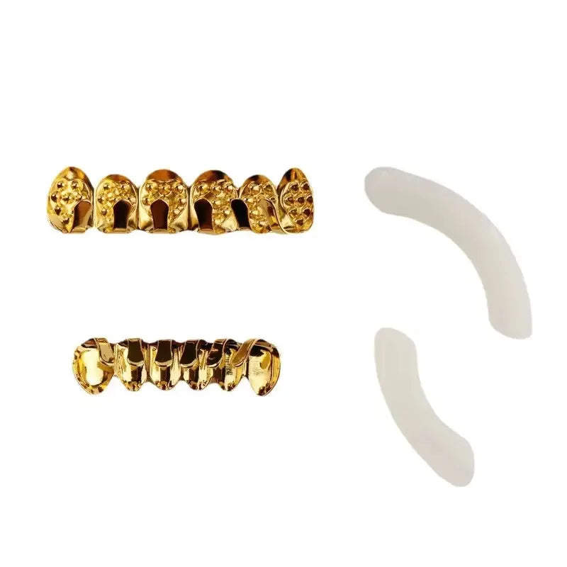 Hip-Hop Braces Accessories - Heart-Shaped Design, Comfortable Teeth Decoration Suitable For Parties And Casual Outfits