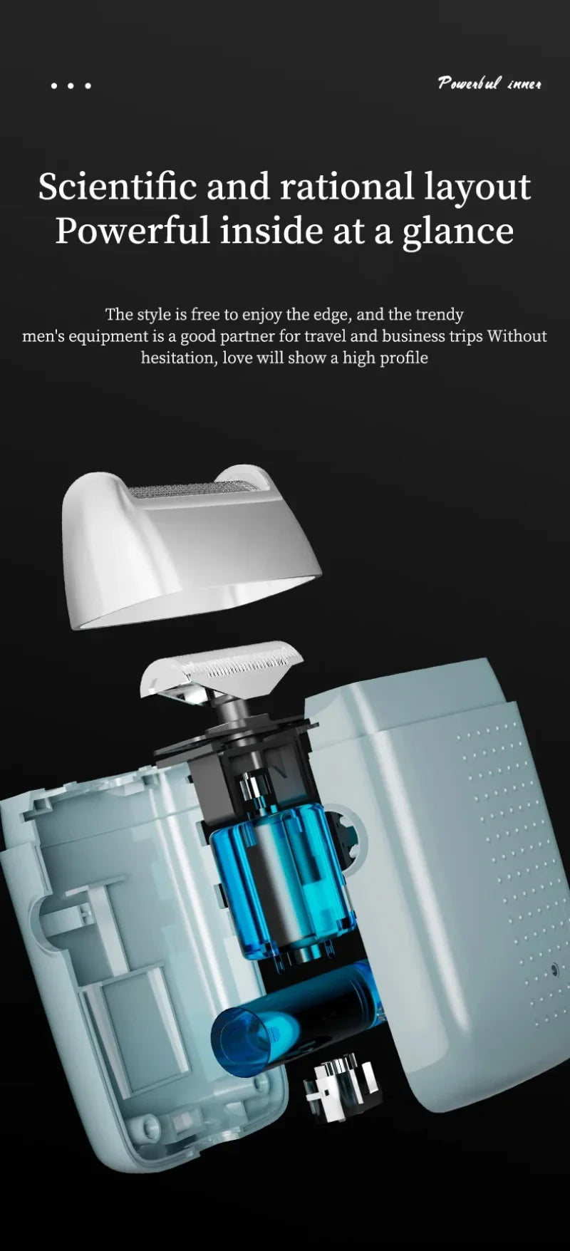 Electric Shaver For Men Beard Trimmer Shaver Portable Hair Clipper Rechargeable Shaving Beard Machine