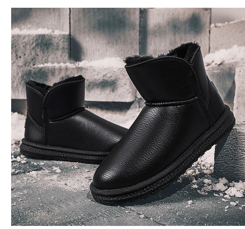 Casual Sneaker Loafers Ankle Boots Sports and Leisure Boots Winter Men Platform Sports Shoes Snow Boots Round Toe Non-slip  New