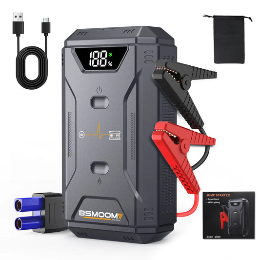 Professional Car Battery Starter Power Bank 5000A Jump Starter Portable 12V Car Battery Booster with 150PSI Air Pump