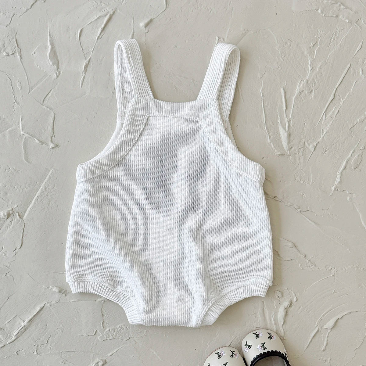 2025 Spring Newborn Baby Clothing Cotton English Embroidered Baby Jumpsuit