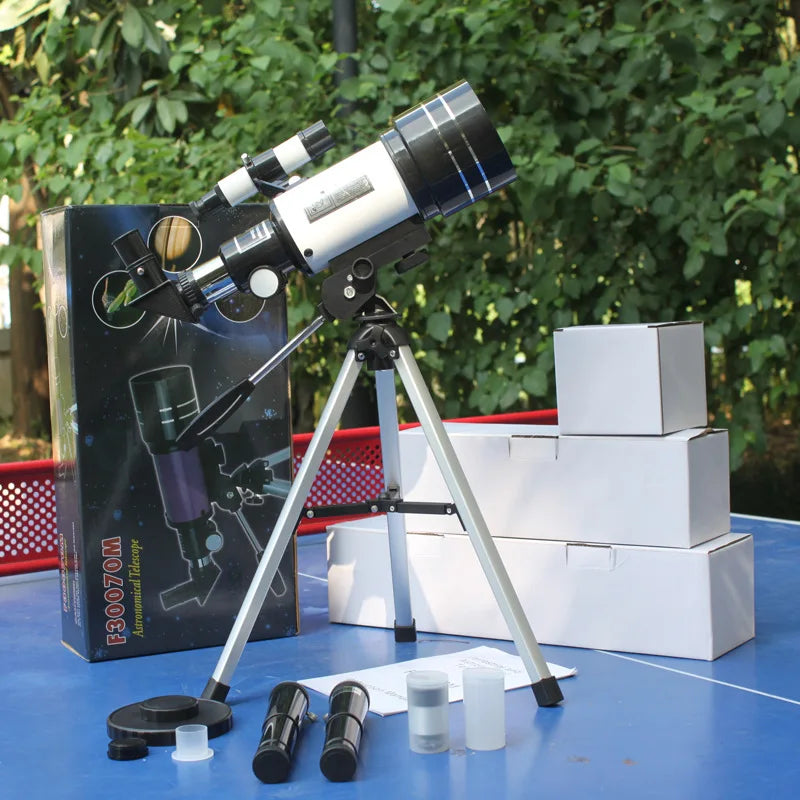 Astronomical Telescope 30070 with Finder Mirror HD High Magnification Entry Using Astronomical Stargazing View Large F30070