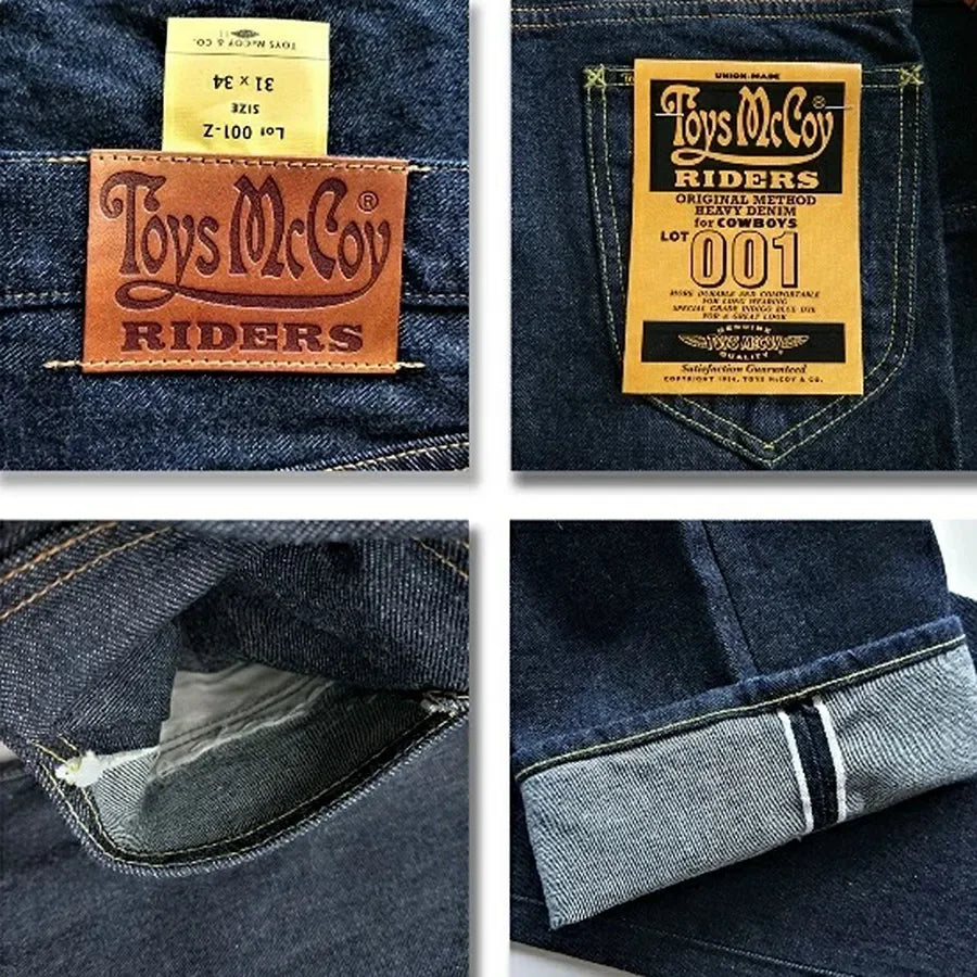 TOYS McCOY LOT 001Z pays tribute to LXX (taxi driver) left twill retro red ear jeans