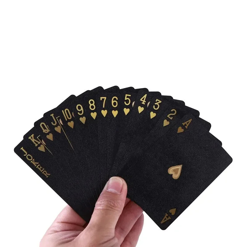 Black Gold Poker game card set waterproof poker set Magic Dmagic packaging board game gift collection