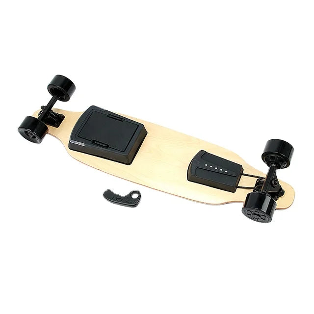 Electric Skateboard Fast Speed 40KM Kit with Removable Battery Pack & Flashlight 9 Ply Canadian Maple Skate Board Decks