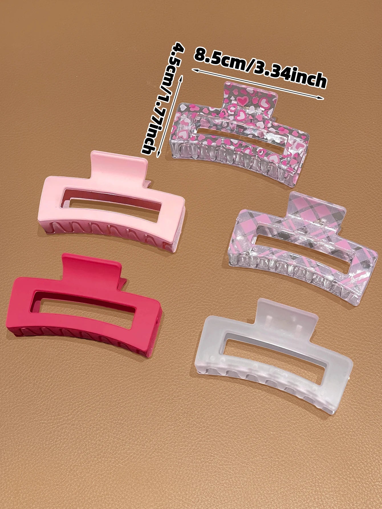 5pcs women's style, fashionable and simple, women's hairpin hair clip, suitable for daily use, recommended gift