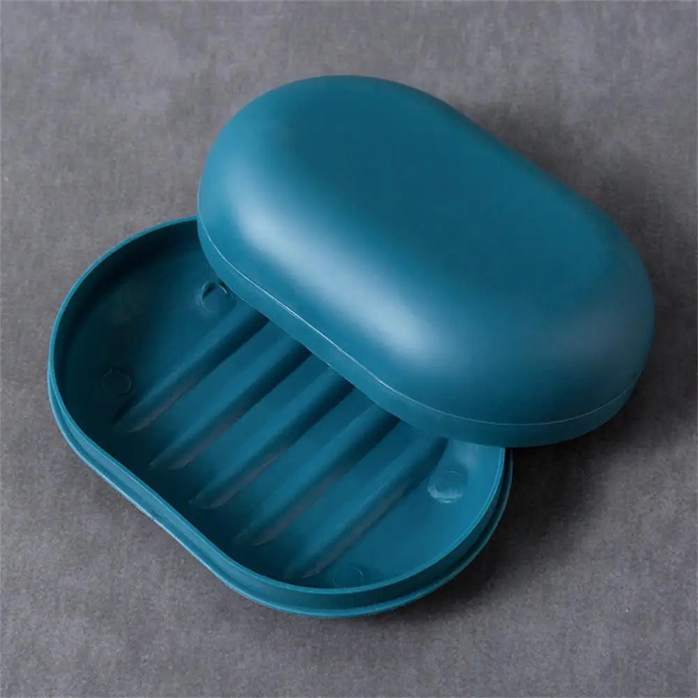 Portable Soap Box Leak Proof Soap Case Dishes Soap Box Drain Soap Holder Easy To Carry Bathroom Storage Sealed Box