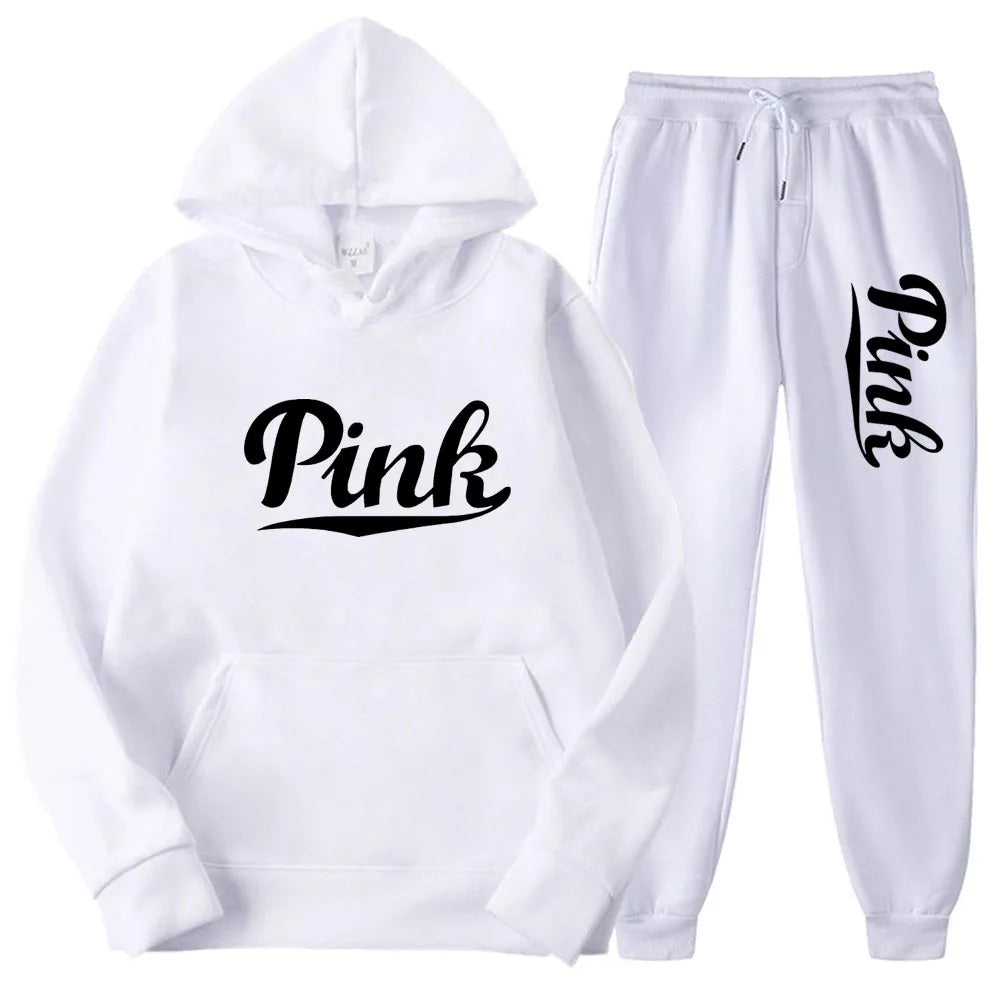 Tracksuits Men Casual Solid Warm Suits Hoodies Sweatpants Autumn Winter Pullover Sweatshirts Pants Sports Suit Two Piece