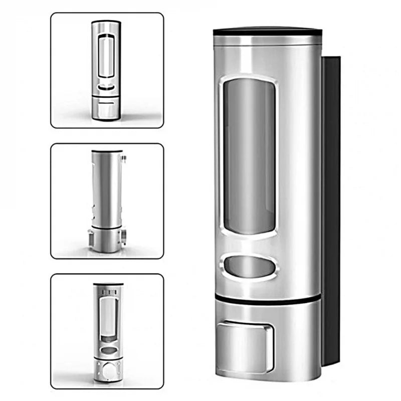 Lamgool Single/double Soap Dispenser Wall-Mount Shower Bath Shampoo Dispenser Liquid Soap Container Bathroom Accessories
