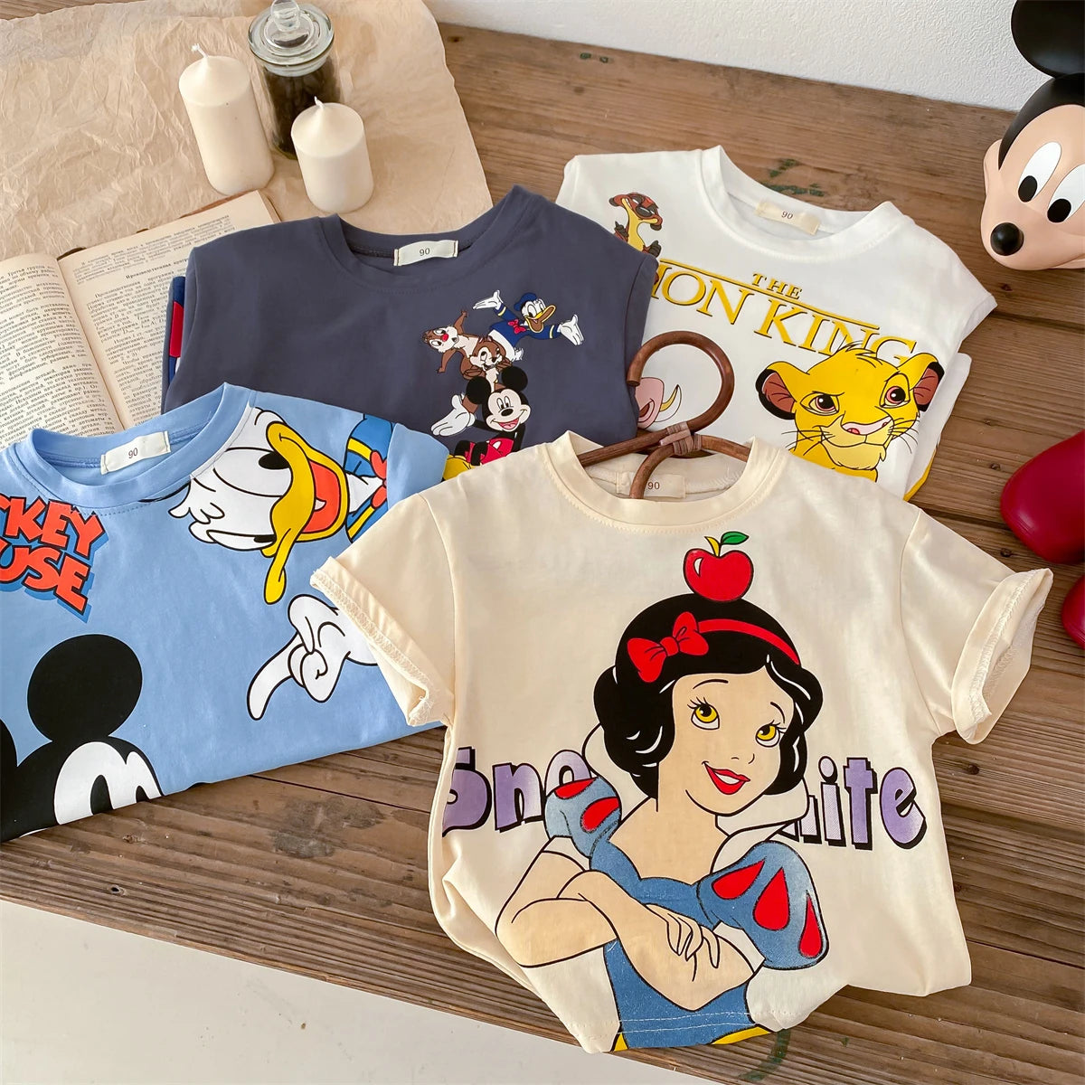 Summer Children's Cartoon Printed T-shirt Short Sleeved T-shirt Casual Sportswear Fashionable Short Sleeved Children's Clothing