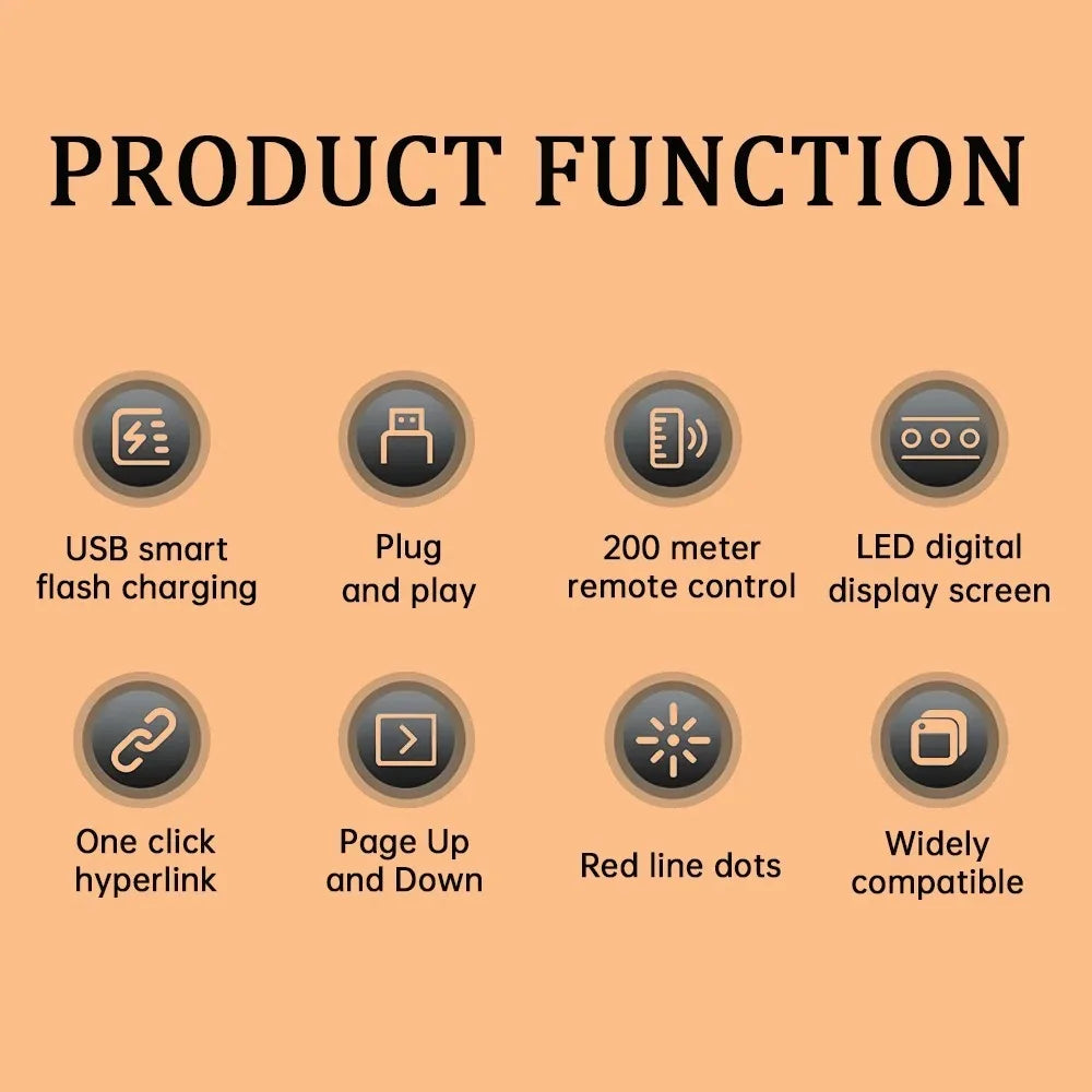 New USB Presentation Clicker ABS 3A Powerpoint Pen Portable Durable Slide Advancer Pen