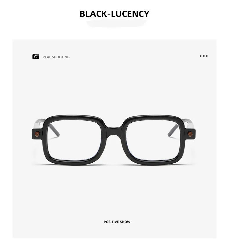UVLAIK Myopia Optical Glasses Frame Men Women Retro Square Sunglasses Fashion Anti Blue Light Computer Goggles Eyglasses