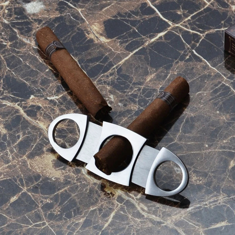 New Cigar Cutter Stainless Steel Sharp Cigar Cutter Manual Cigarette Breaker Scissors Accessories Wedding Party Souvenir Gifts