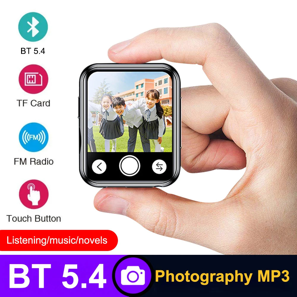 MP3 Music Player with Bluetooth High Resolution Walkman MP4 Full Touch Screen Built-in Speaker Video Playe FM/E-book плееры