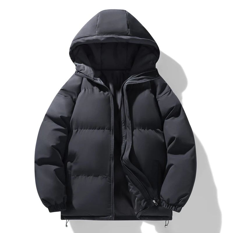 2026 new arrival winter jacket sill-like cotton jackets men,mens fashion thicken warm parkas trench coat male size M-4XL