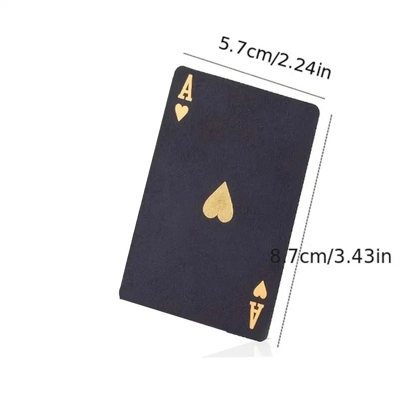 Black Gold Poker game card set waterproof poker set Magic Dmagic packaging board game gift collection
