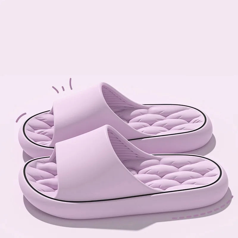 Summer Women Leaking Quick-Drying Shower EVA Slippers Men Breathable Water Leakage Flip Flops Light Waterleaky Swimming Sandals
