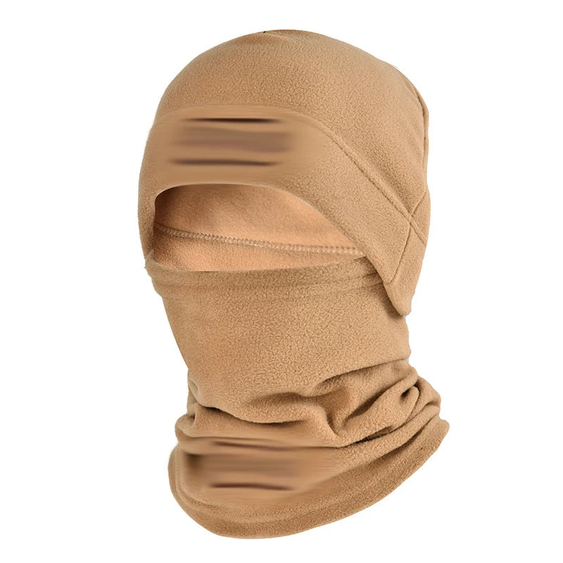 Autumn Winter Sports Warmth Velvet Hat Fuzz Neck Cover Outdoor Cycling Face Shield Warmth Shawl Set Unisex Neutral