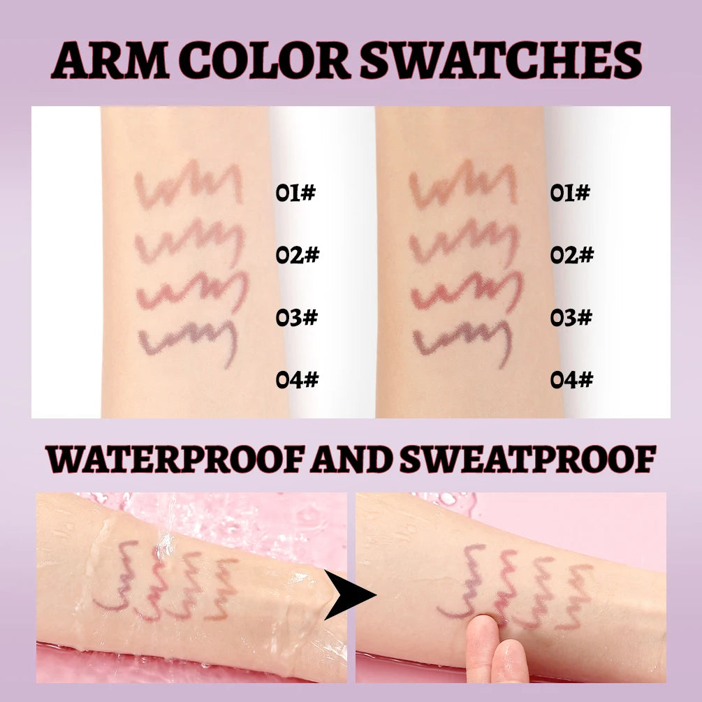 QIBEST Matte Liquid Lipliner Pencil Waterproof Plumping Stain Lipstick Natural Lip Liner Outline Lips Contour Pen Cosmetics
