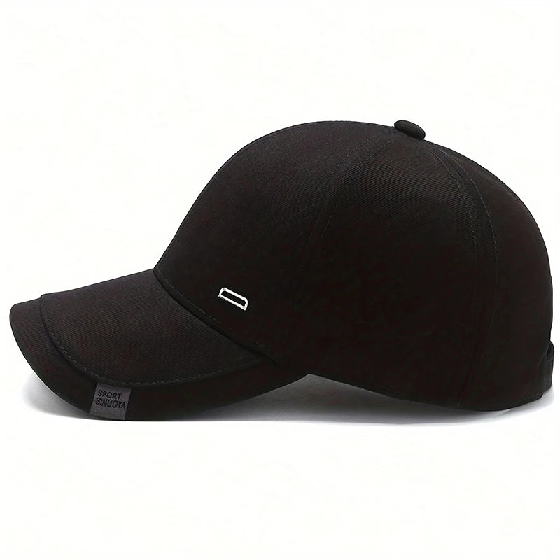Unisex Square Silver Buckle Label Baseball Caps Spring Autumn Outdoor Sunscreen Hat Adjustable Casual Trucker Hats