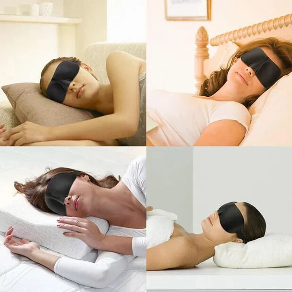 Eye Mask for Sleeping 3D Contoured Cup Blindfold Concave Molded Night Sleep Face Masks Block Out Light with Women Men Eyepatch