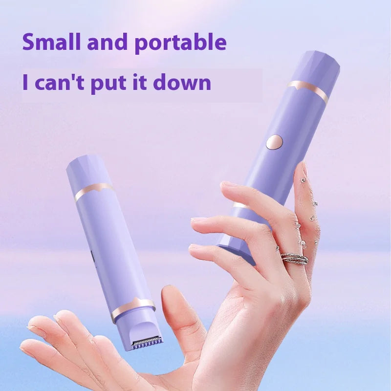 Double-head New Generation Body Hair Trimmer For Face Body Intimate Areas Removable Cutter Head Assembly For Easy Cleaning
