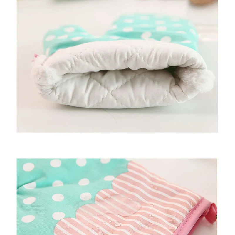 1Pcs Hot Oven Mitts Baking Anti-Hot Gloves Pad Oven Microwave Insulation Mat Baking Kitchen Tools