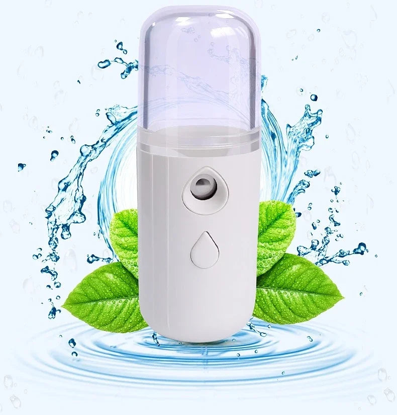 Handheld  mini spray face Steam meter  Nano spray water refill meter charging Portable eye moistening face humidifier household
