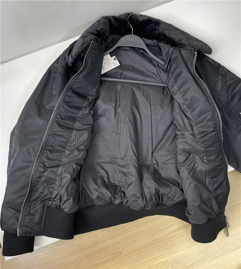8281/657 Winter fur  collar for men's thick cottont jacket 8281657 winter jacket  coats