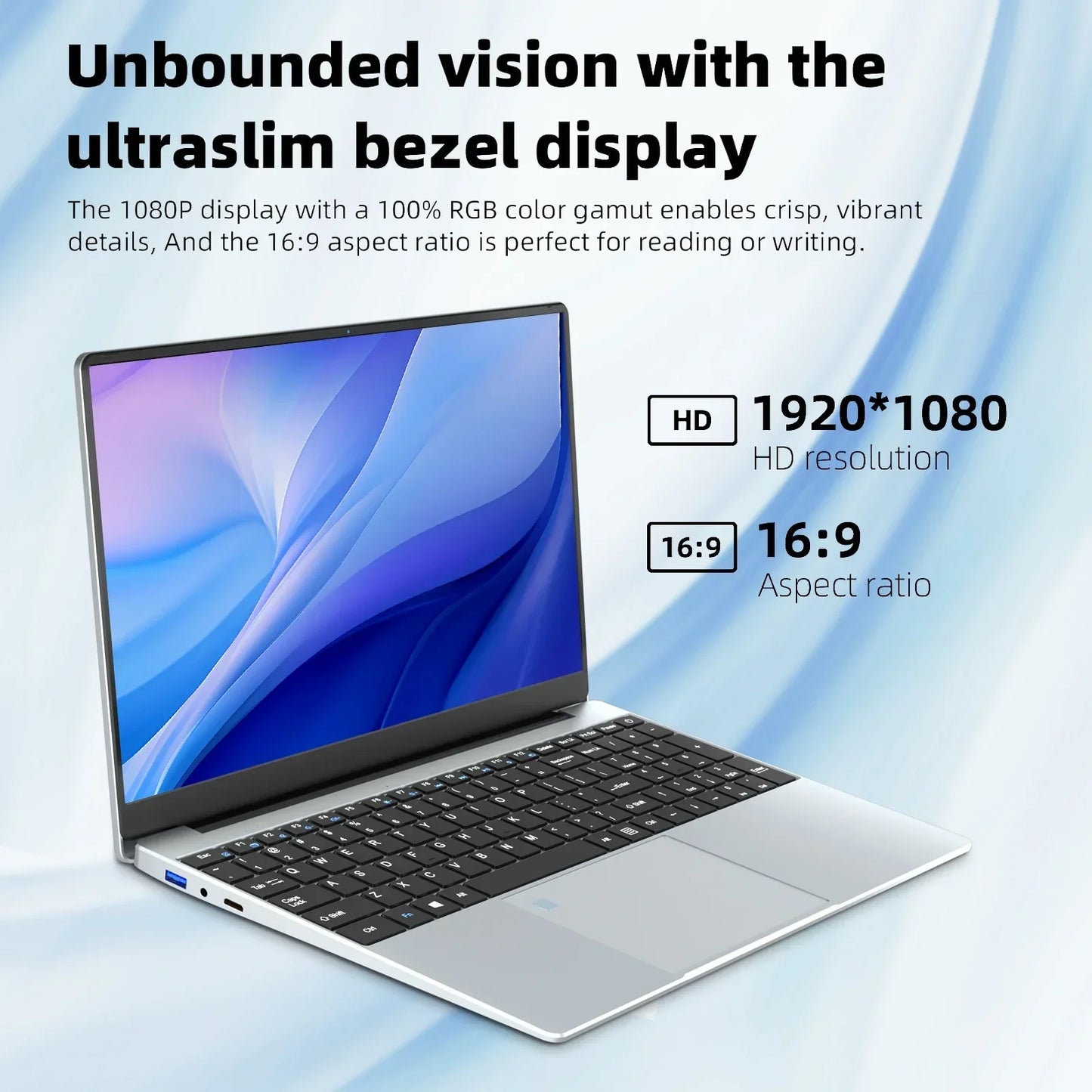 LENO NEW 15.6" Portable Laptop Intel N95 Windows11 32GB DDR4 2TB SSD 7500mAh Office Notebook Pc Gamer with Backlit Fingerprint