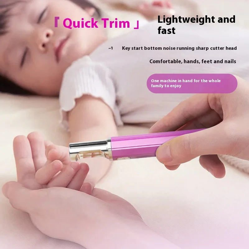 USB Rechargeable Electric Nail Clippers Trimmer Safe for Babies Kids Adults Home Travel Use Personal Grooming Essential