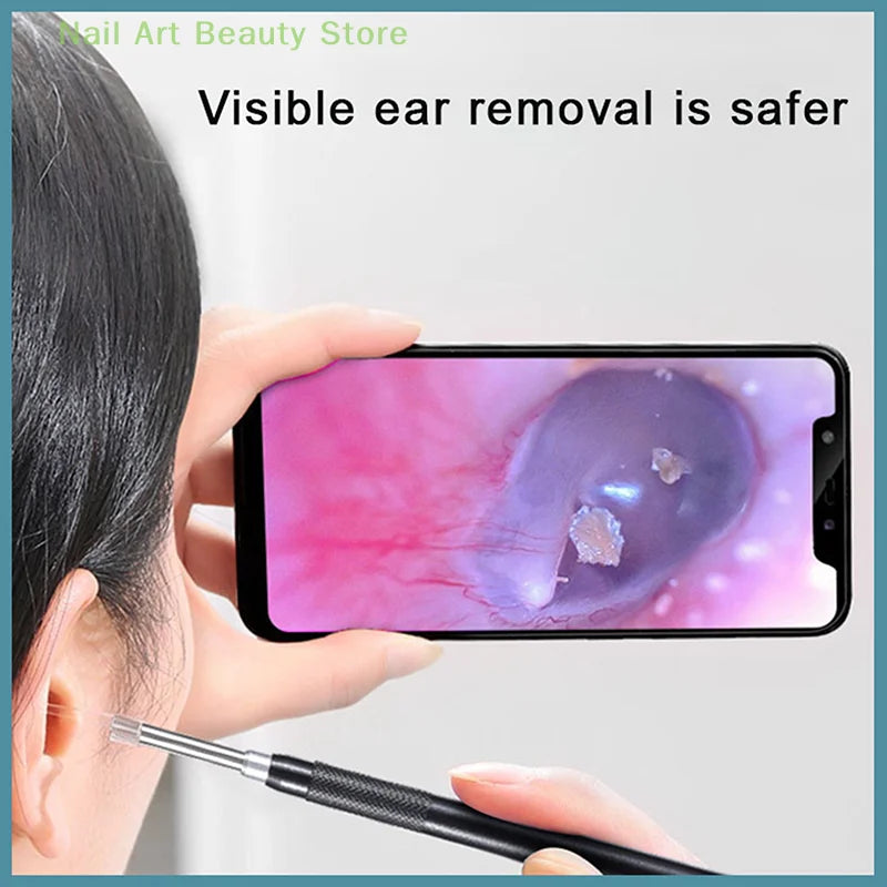 1Set Smart Visual Earpick Endoscope Spoon Ear Cleaner Camera Otoscope Ear Wax Remover Earwax Removal Tool
