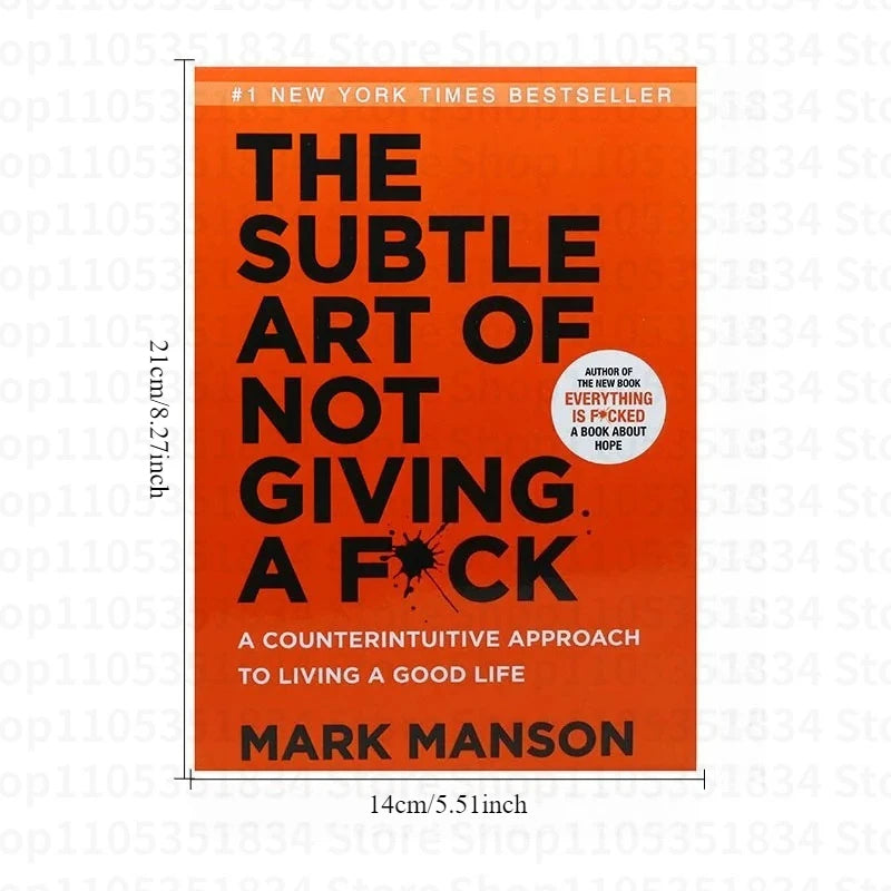 English Style The Subtle Art of Not Giving A Fck* english books libreria libros book philosophy books