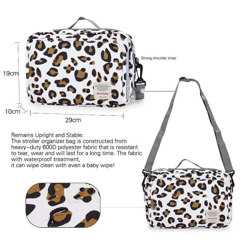 Mummy Diaper BagStroller Organizer Bags Mummy Large Capacity Travel Hanging Bag Bottle Holder Pram Diaper Bags Baby Stroller Bag