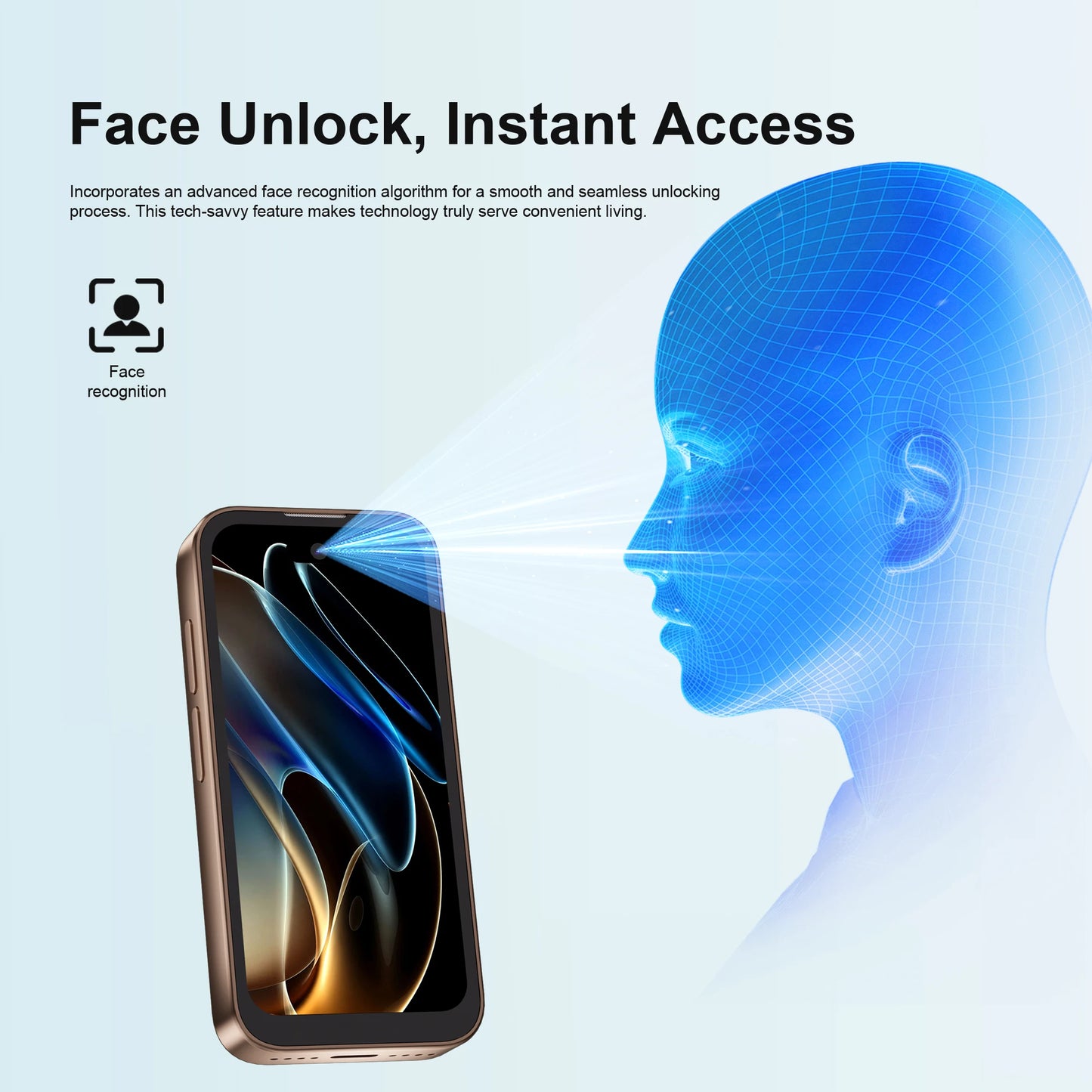 SERVO 17PRO MAX Small Smartphone 3.75" Screen 3G WCDMA Android OS Play Store Face Unlock WiFi Mini Smart Phones Dual SIM Standby