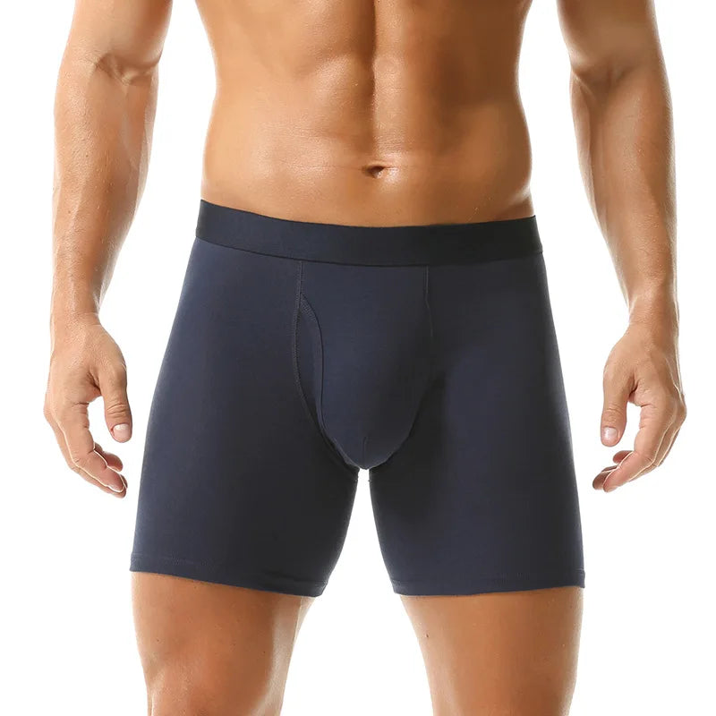 Men Underwear Panties Cotton Boy Boxer Shorts Undies Large Size Bigger Sports Breathable Underpants Fabric Comfortable Fashion