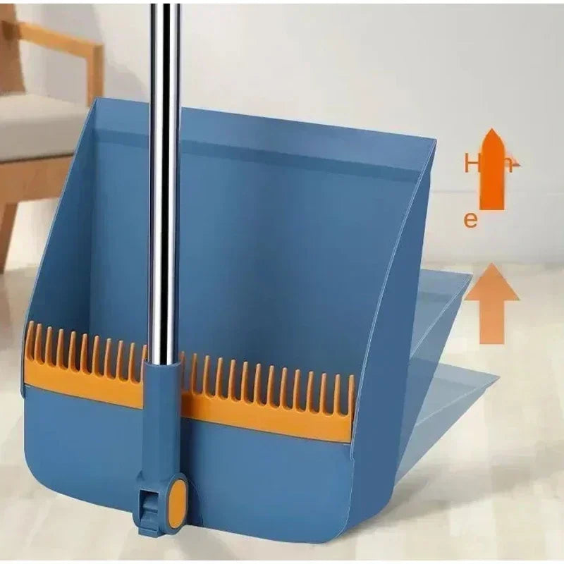 Broom Set Household  Broom Dustpan Set Brush Head Sweeping Folding Garbage Shovel Broom