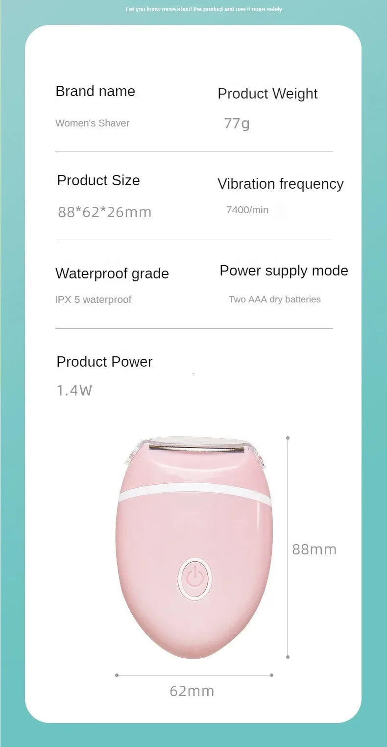 Waterproof Hair Removal Machine Trimmer Knife Tip Women Whole Body Washable Armpit Hair And Leg Hair Without Black Spots