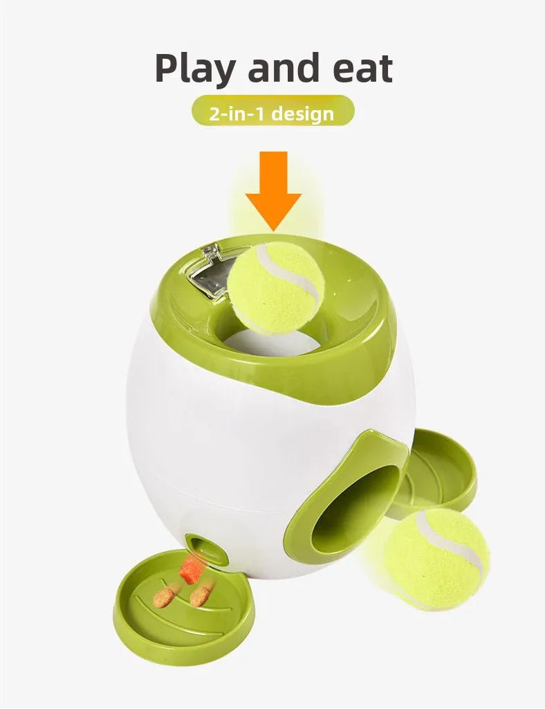 Automatic Ball Launcher for Dogs Mental Stimulation Interactive Training Dog Toys Indoor Outdoor Ball Thrower Machine Pet Toys