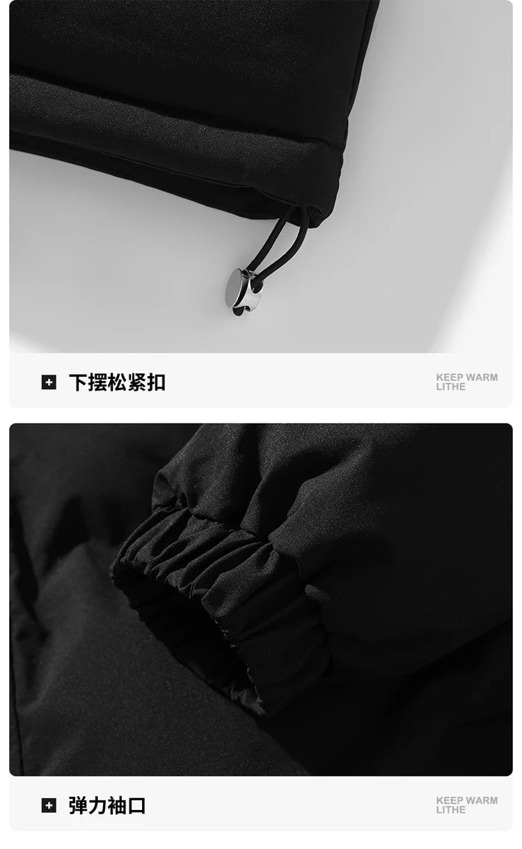 2026 new arrival winter jacket sill-like cotton jackets men,mens fashion thicken warm parkas trench coat male size M-4XL